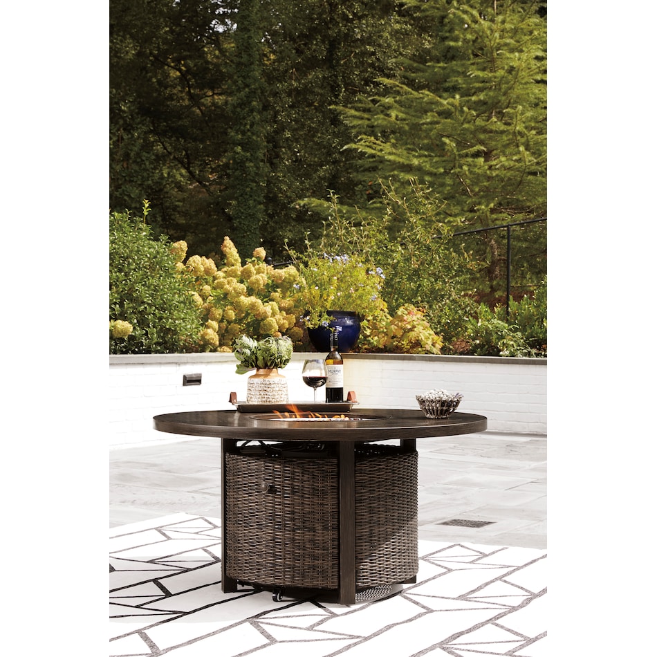 paradise trail medium brown ot outdoor firepit p   