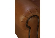 park avenue brown leather power recliner   