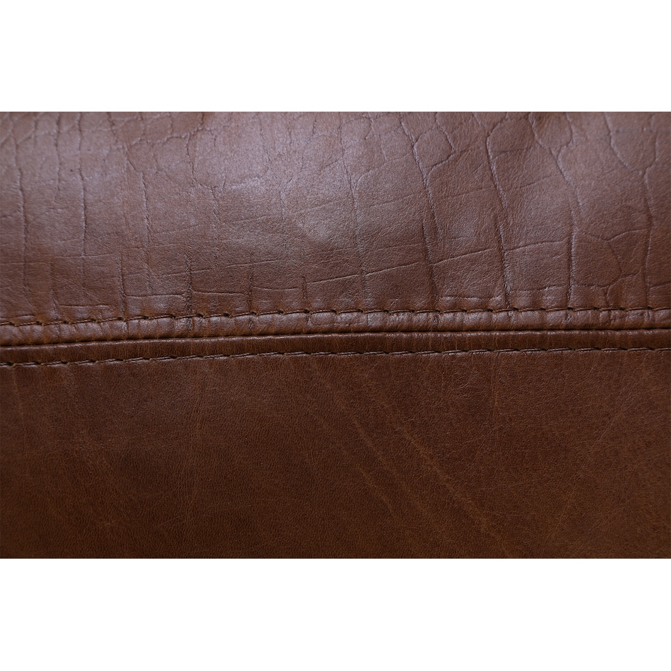 park avenue brown st stationary leather sofa   