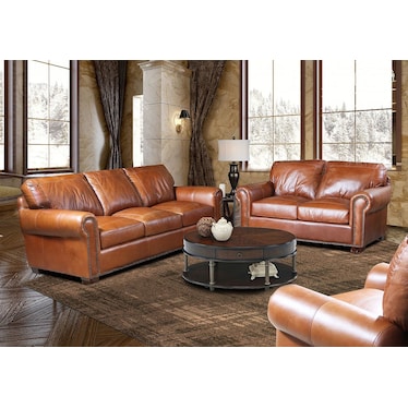 Park Avenue Leather Sofa