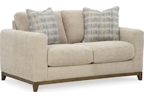 parklynn living room cream   natural st loveseat   