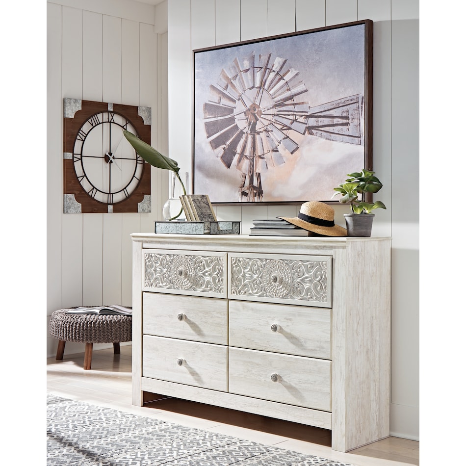 paxberry white br master dresser b   