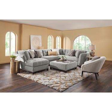 Pearl Left Facing 3-Piece Sectional