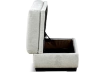 perla living room light gray st stationary fabric ottoman   