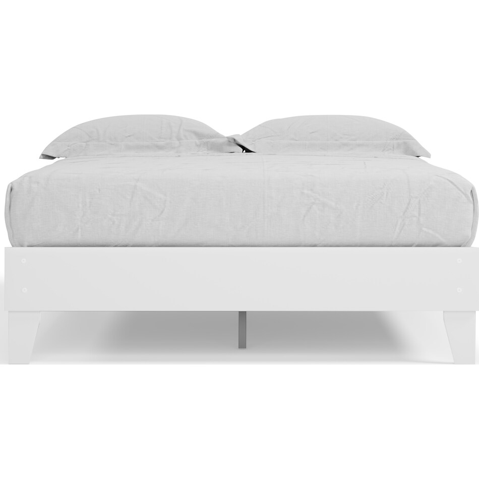piperton bedroom white queen bed eb   