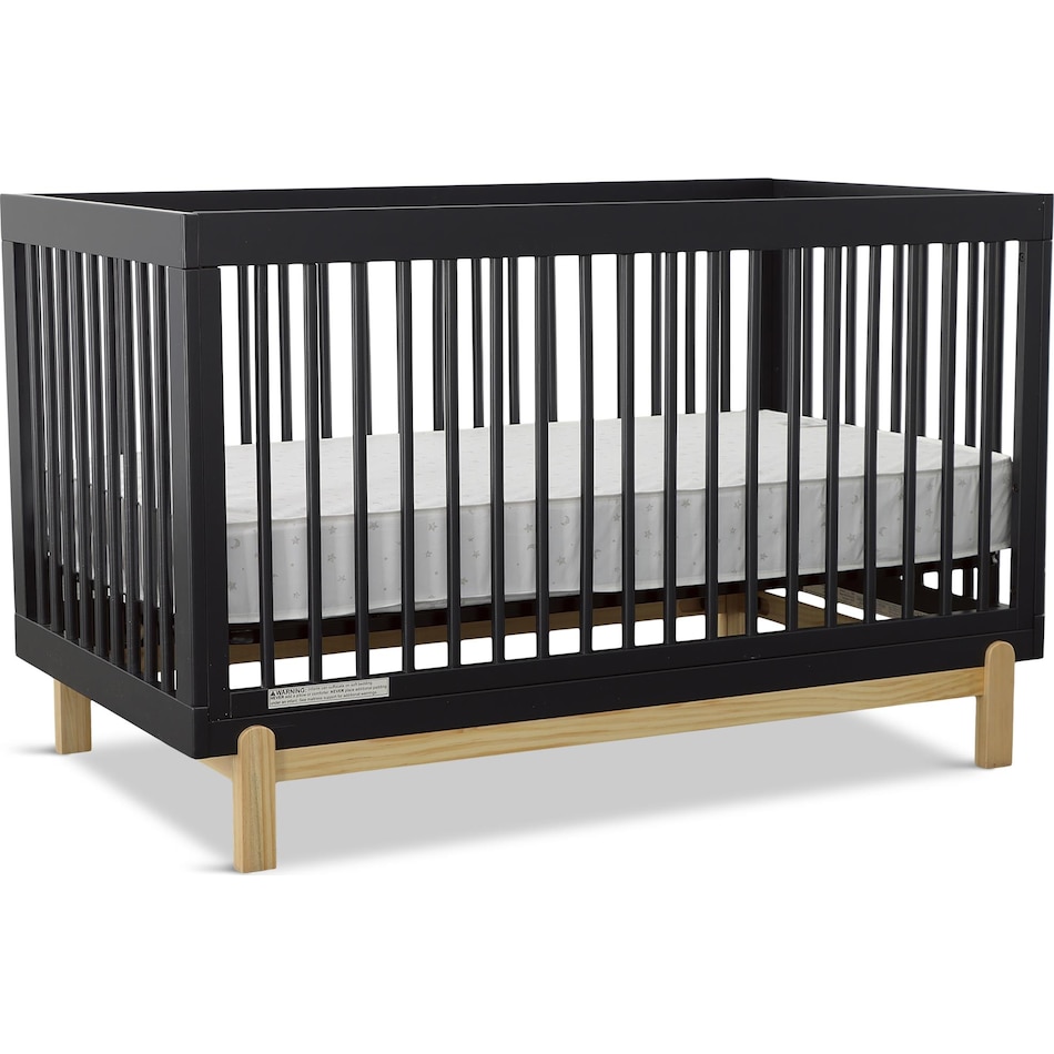 poppy nursery dark gray br youth crib   