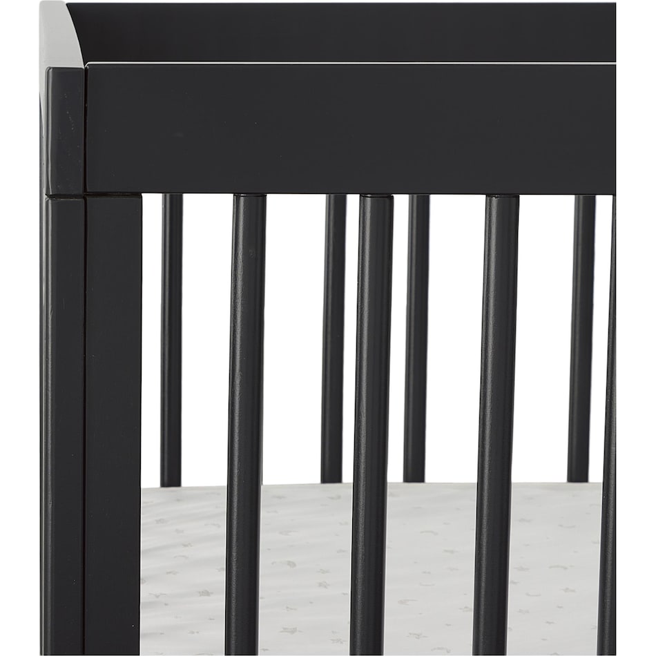 poppy nursery dark gray br youth crib   