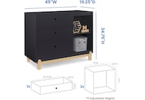 poppy nursery dark gray br youth crib   