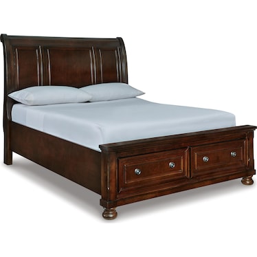 Porter Queen Sleigh Bed with 2 Storage Drawers
