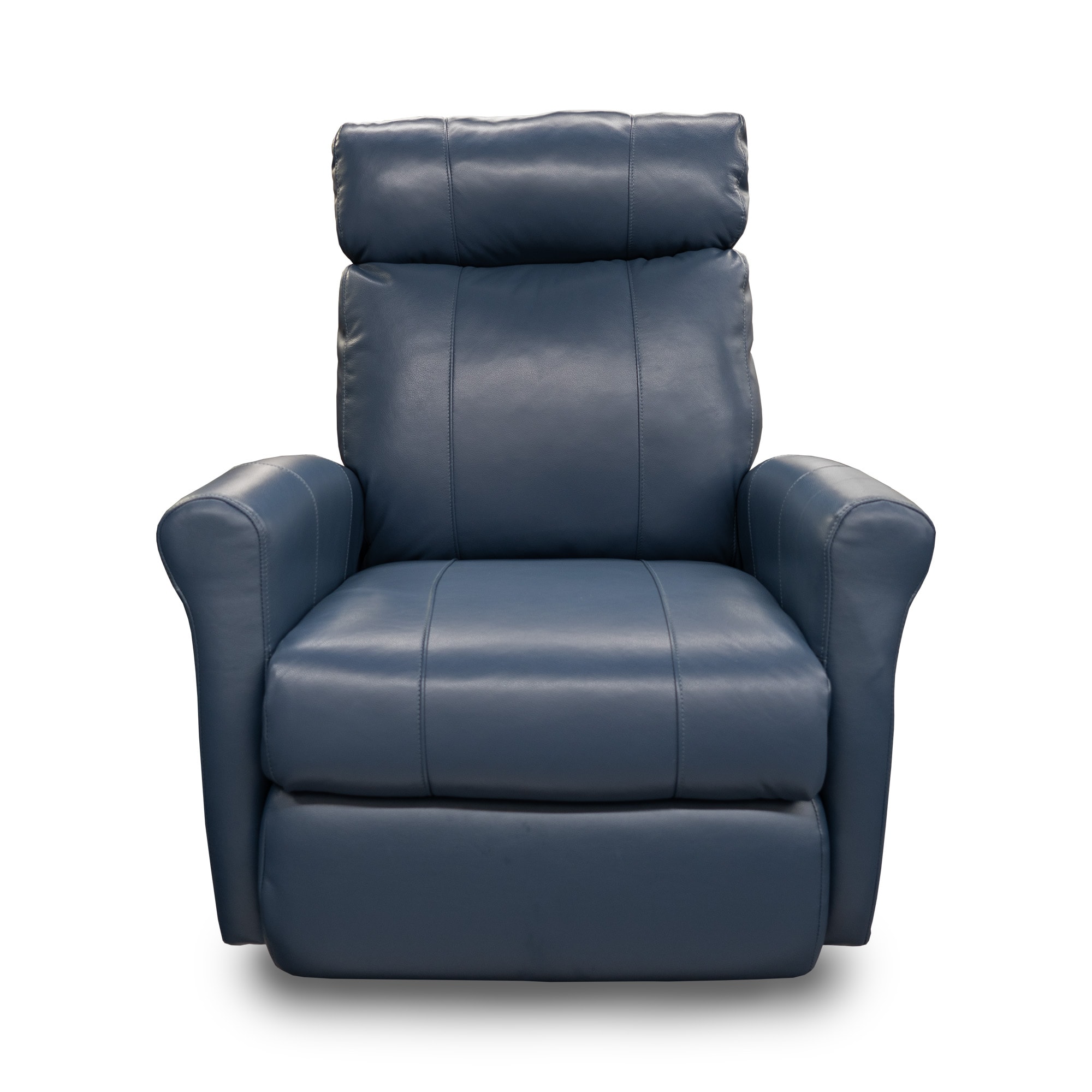 Light blue leather discount recliner