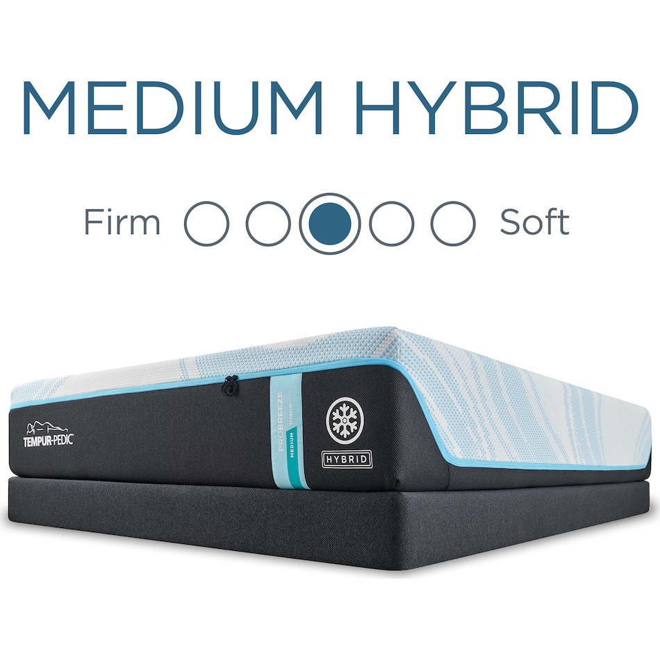 probreeze medium hybrid bd twin xl mattress   