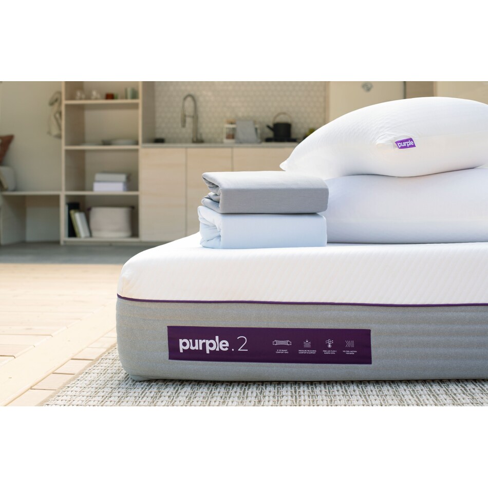 purple  hybrid white king mattress   