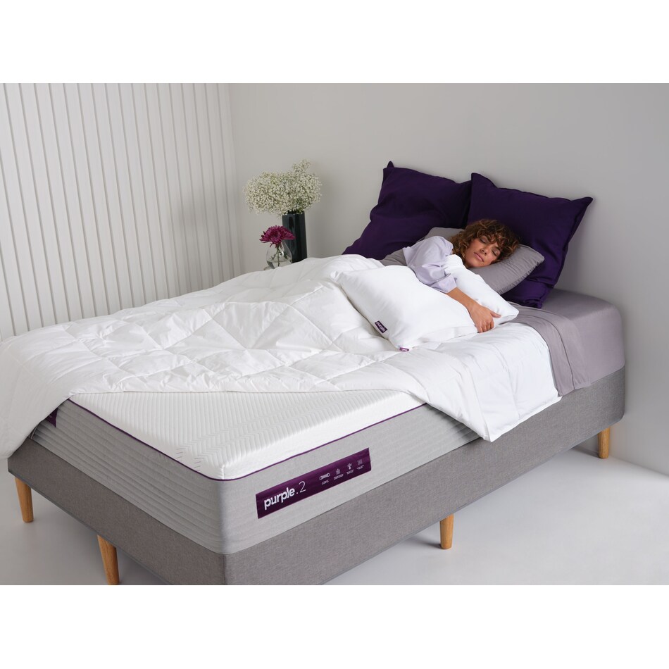 purple  hybrid white king mattress   