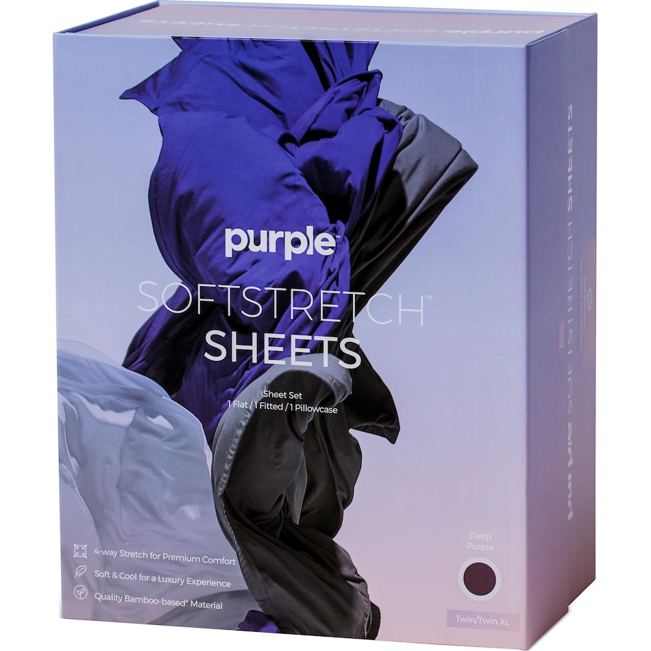 purple soft stretch deep purple purple bd bed sheets t ssdprp  