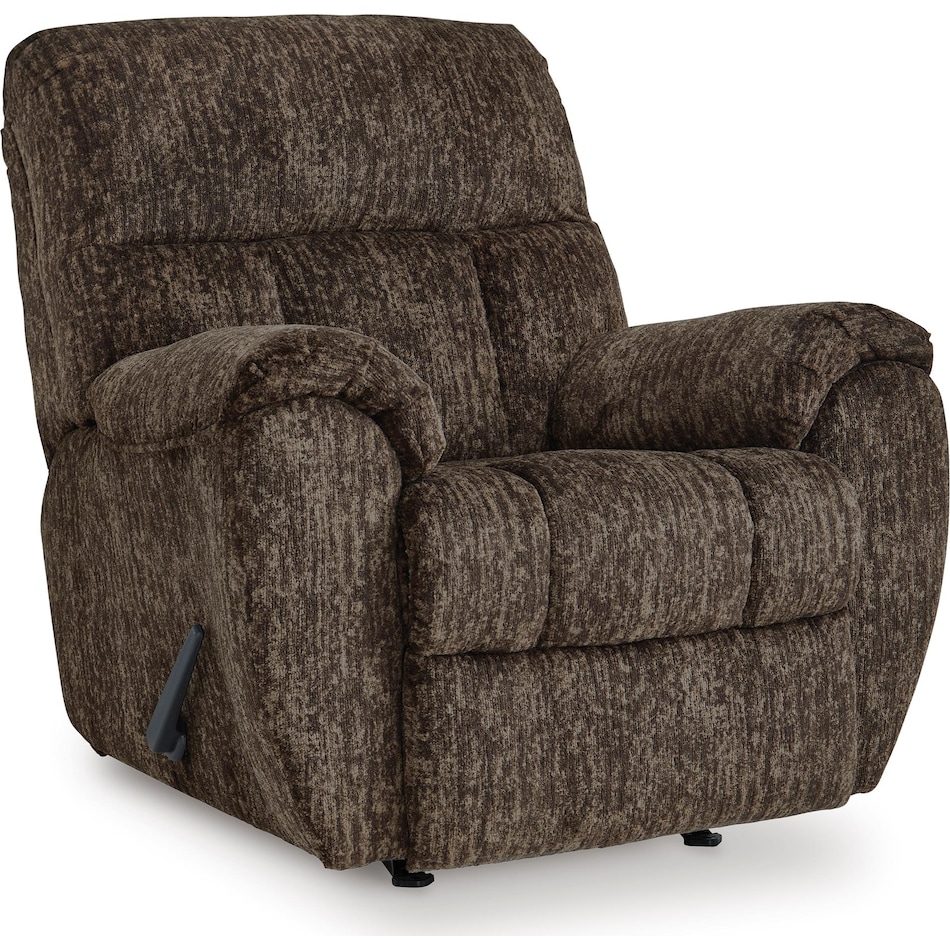 rampant chocolate living room brown mt fabric recliner p   