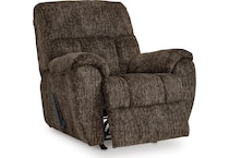 rampant chocolate living room brown mt fabric recliner p   