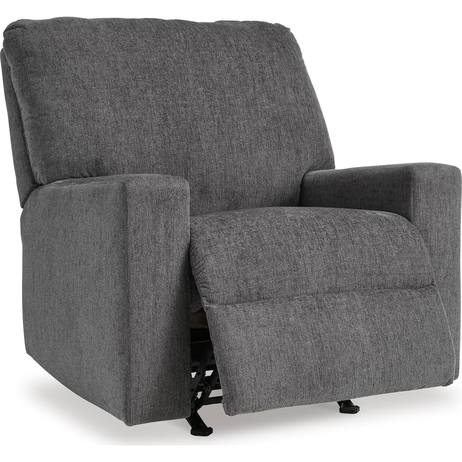 rannis living room pewter mt fabric recliner manual   