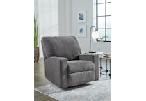 rannis living room pewter mt fabric recliner manual   