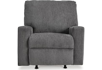 rannis living room pewter mt fabric recliner manual   