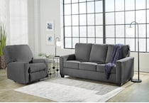 rannis living room pewter st stationary fabric sleeper   