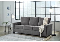 rannis living room pewter st stationary fabric sleeper   