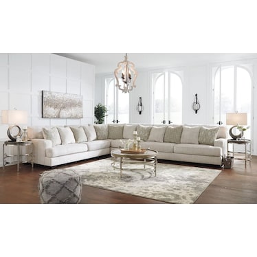 Rawcliffe 4-Piece Sectional - Left Facing