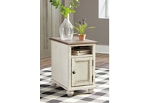 realyn brown   white end table t   