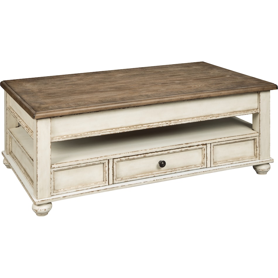 realyn brown   white oc coffee table t   