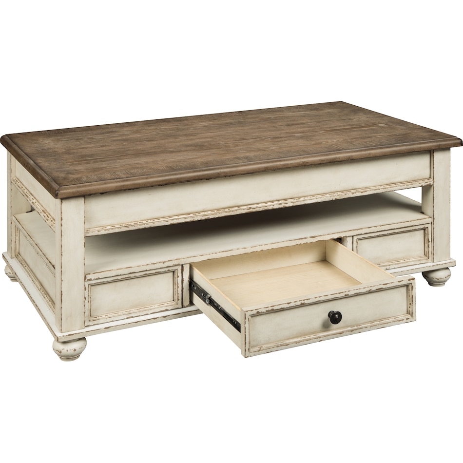 realyn brown   white oc coffee table t   