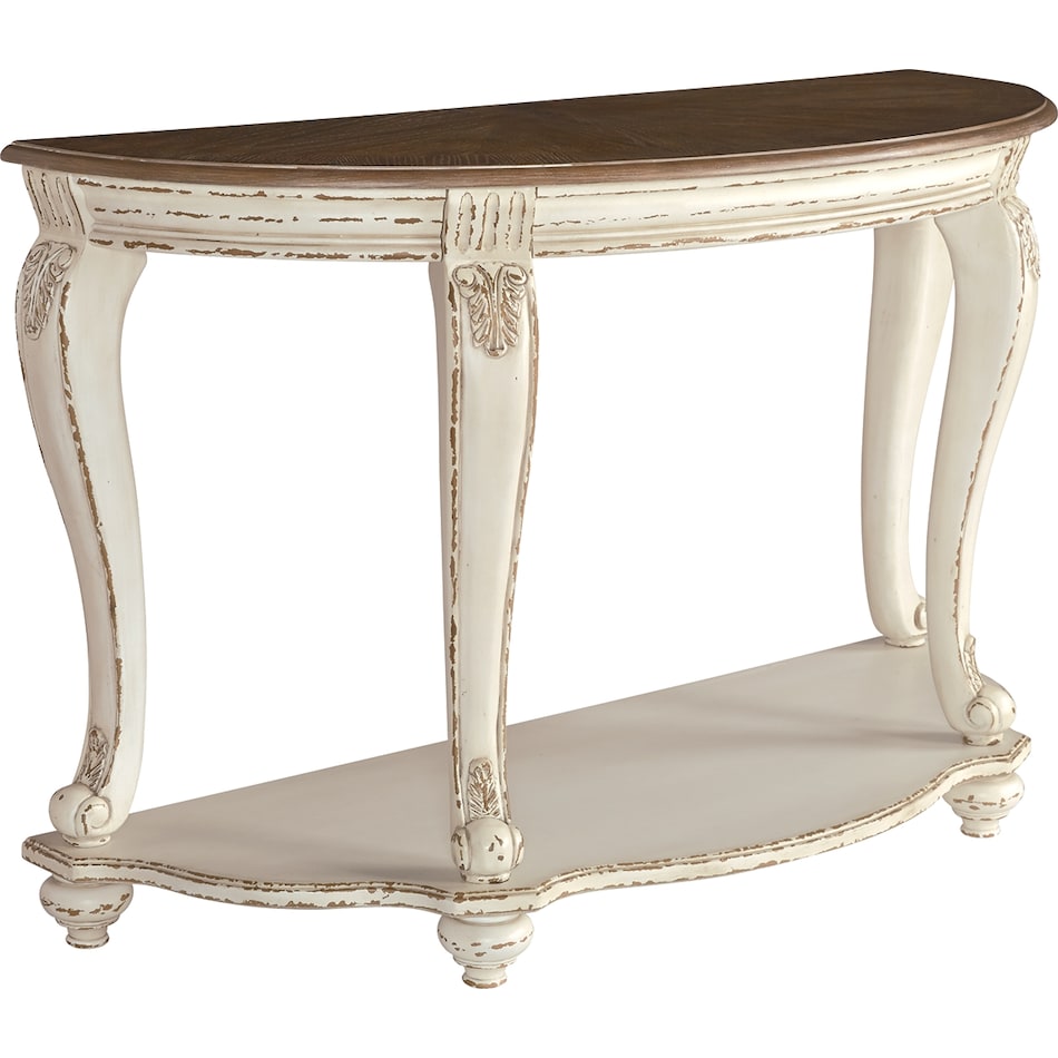 realyn brown   white oc sofa table t   