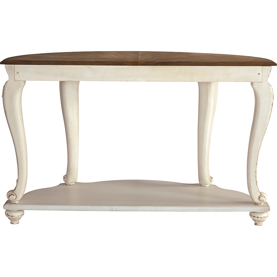 realyn brown   white sofa table t   