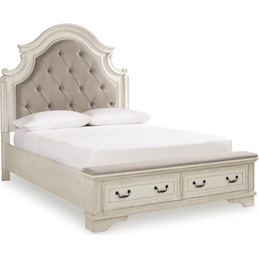 Realyn Queen Upholstered Panel Storage Bed