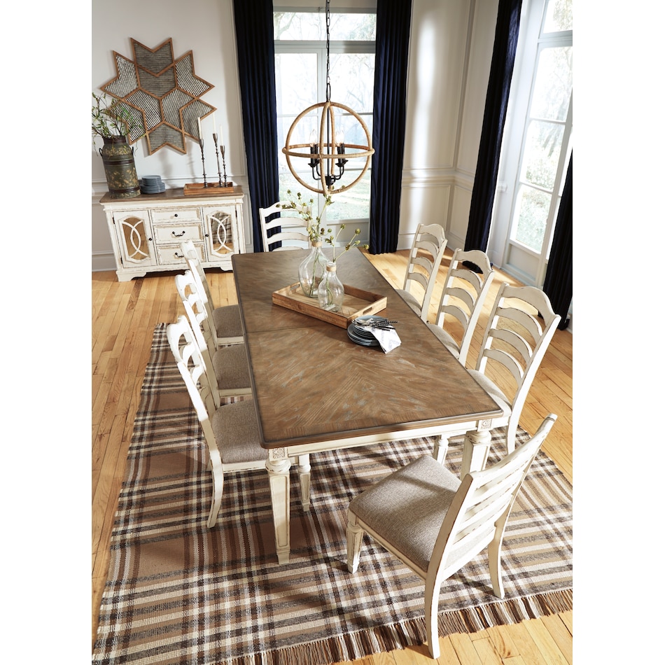 realyn white dining table d   
