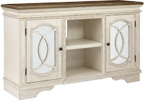 realyn white et entertainment console w   