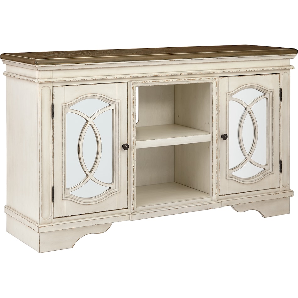 realyn white et entertainment console w   