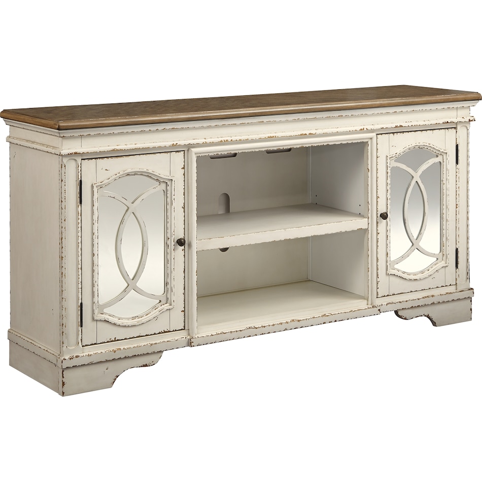 realyn white et entertainment console w   