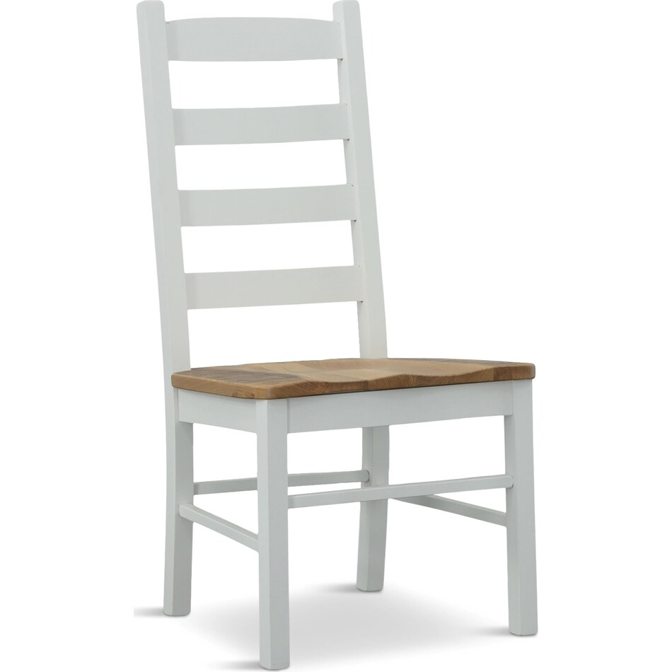 reclaimed barnwood dining two tone dr side chair   