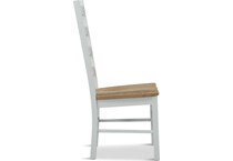 reclaimed barnwood dining two tone dr side chair   