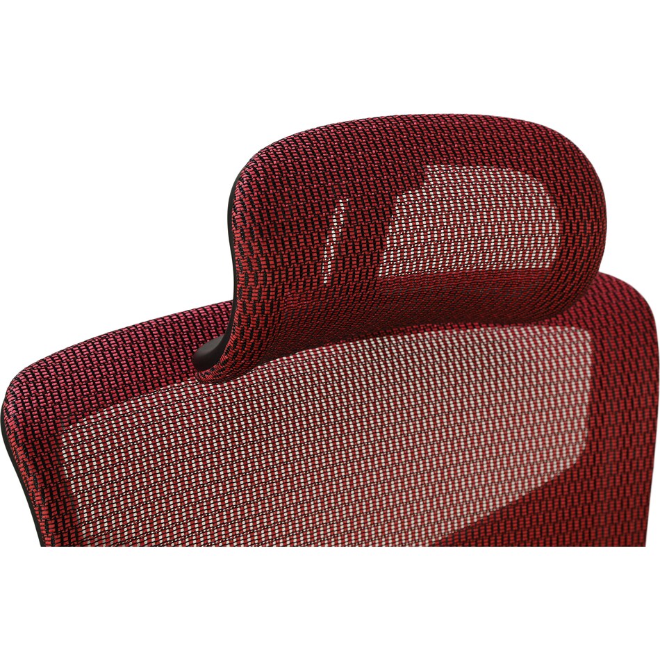 red desk chair   