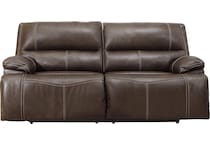 ricmen walnut power reclining sofa u  
