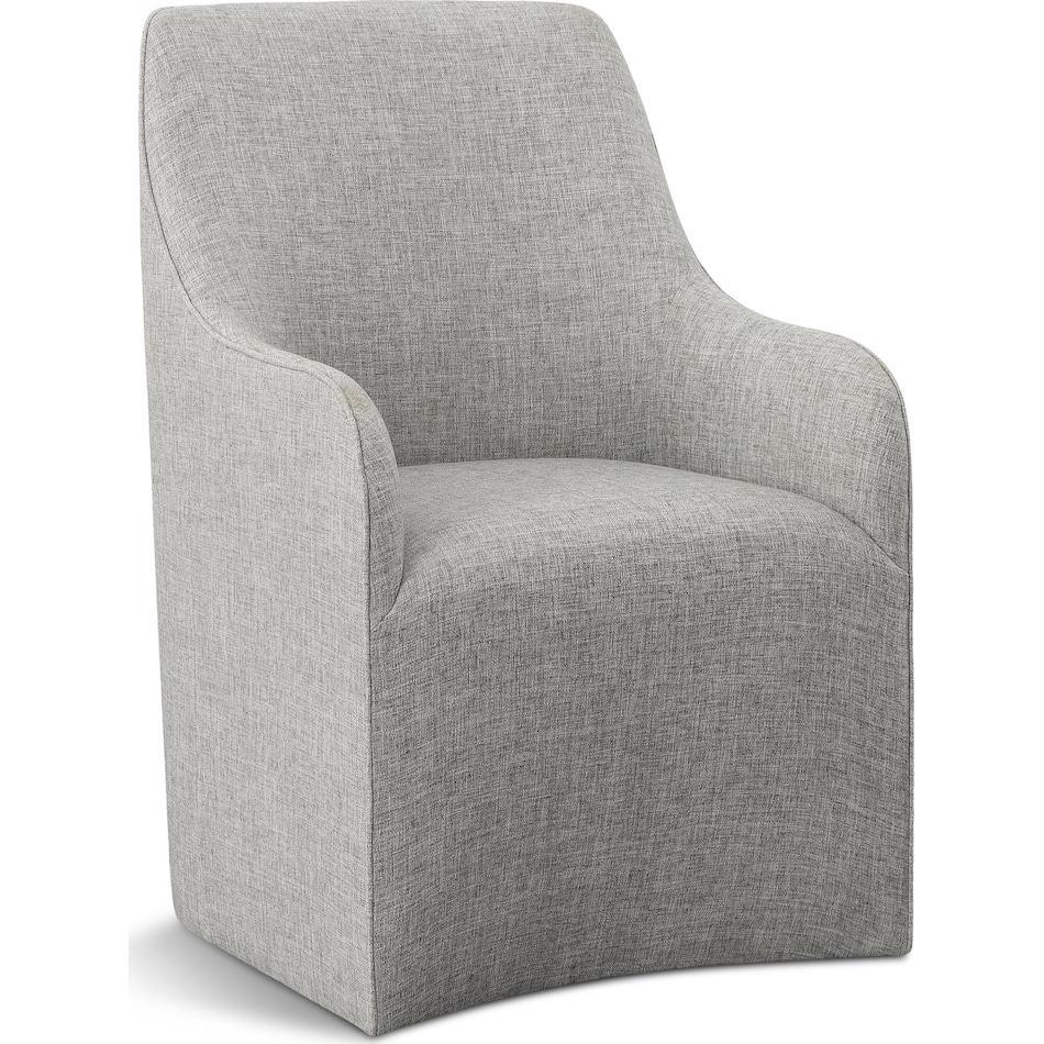 riley dining gray dr arm chair   