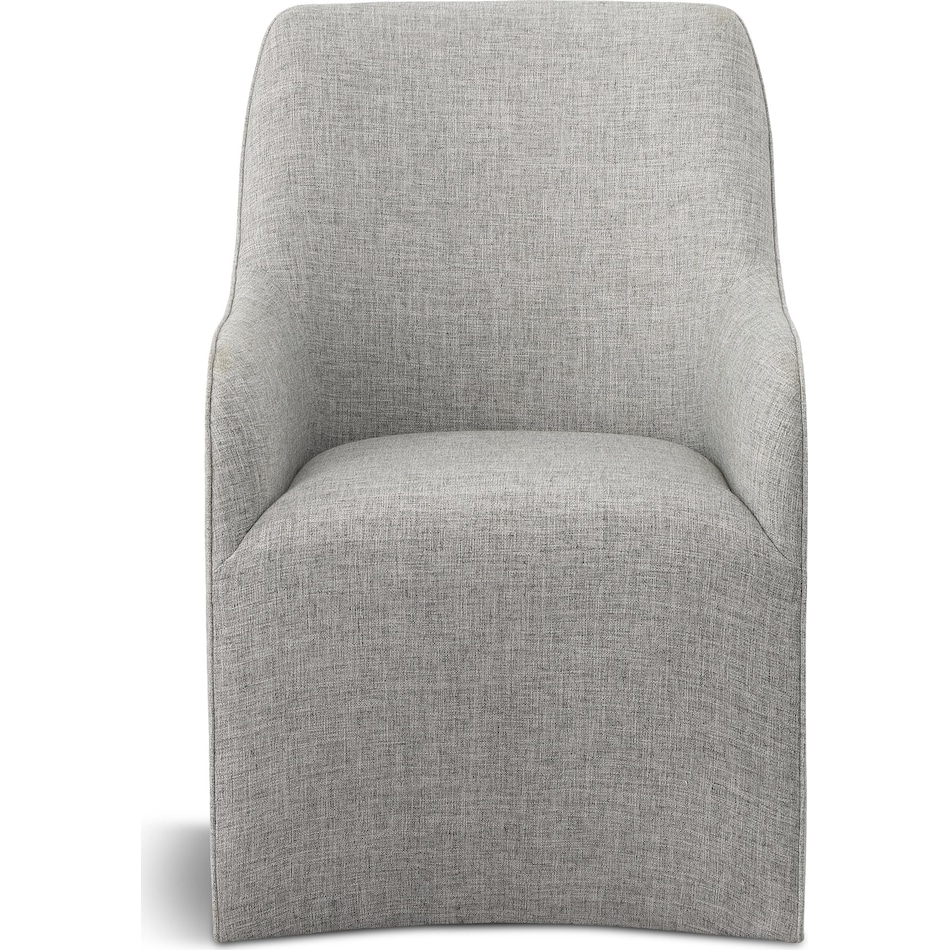 riley dining gray dr arm chair   