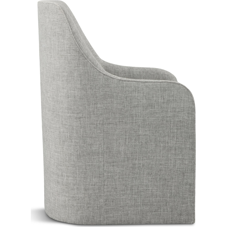 riley dining gray dr arm chair   