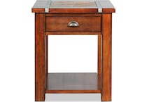 roanoke dark brown oc end chairside table   