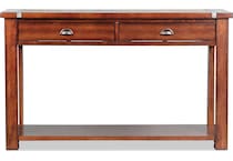 roanoke dark brown oc sofa table   