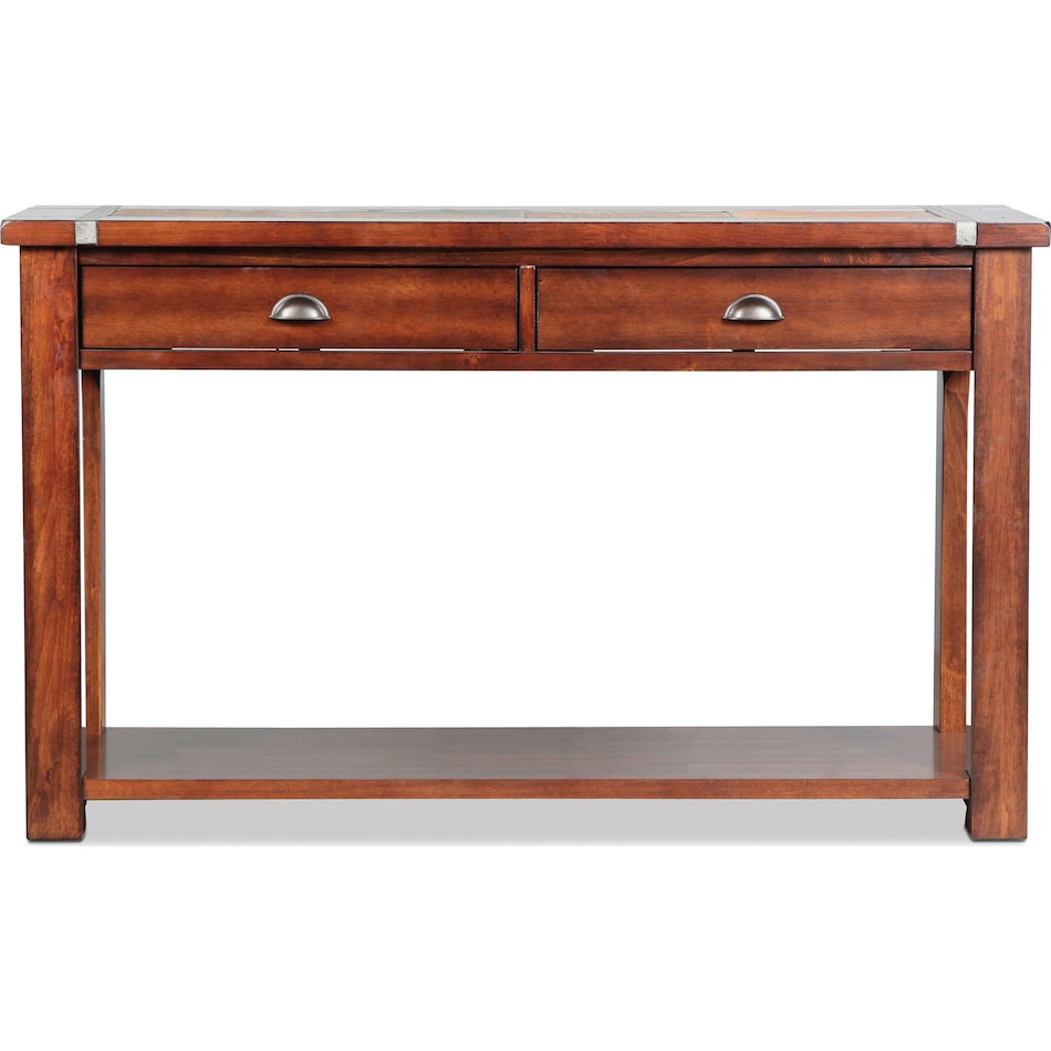 roanoke dark brown oc sofa table   