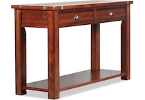 roanoke dark brown oc sofa table   