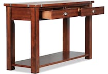 roanoke dark brown oc sofa table   