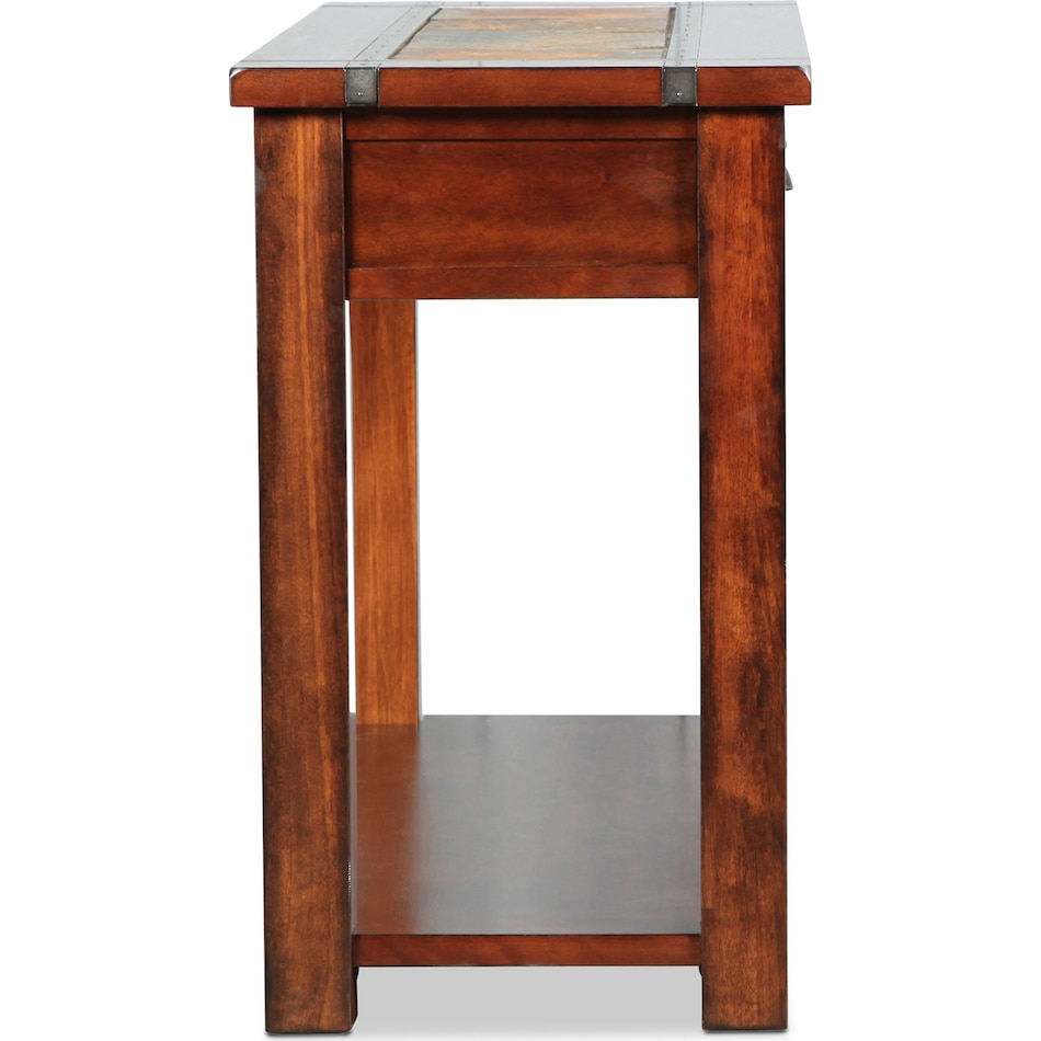 roanoke dark brown oc sofa table   