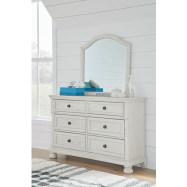 Robbinsdale Youth 6 Drawer Dresser and Mirror